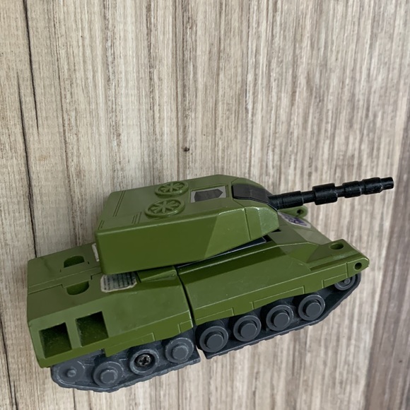 Mini Tranformer Army Tank Military Vehicle Robot Transforming Play toy Vintage - Picture 5 of 8